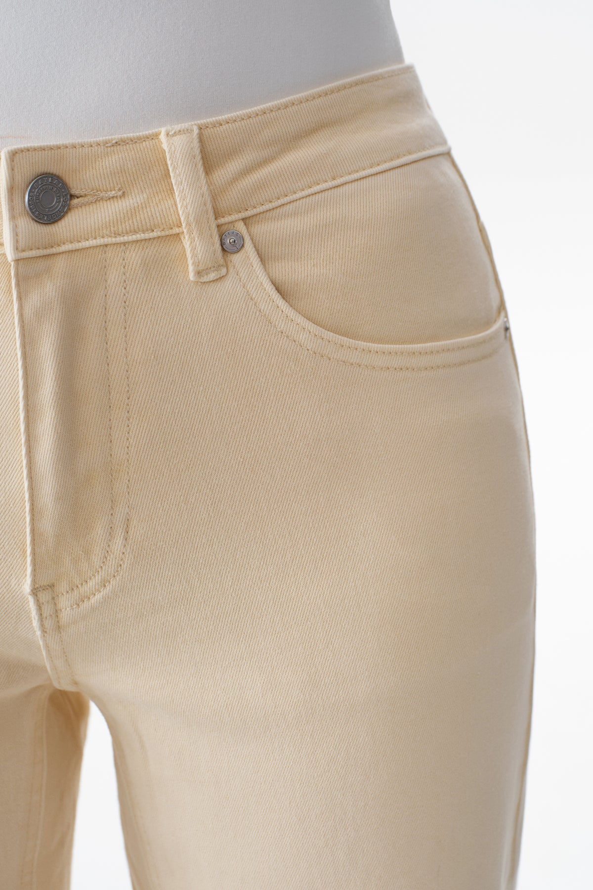 MID RISE BARREL LEG DENIM JEANS 27''