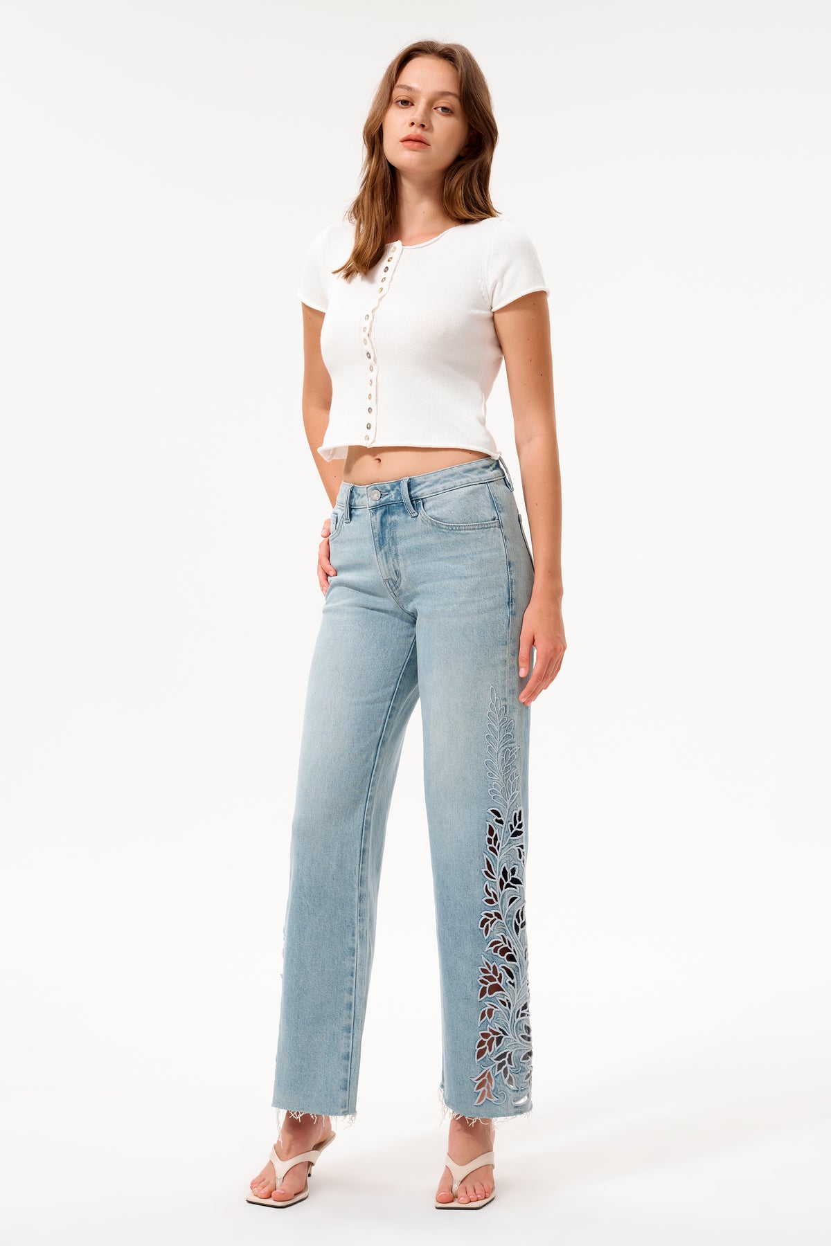 FLORA MID RISE STRAIGHT