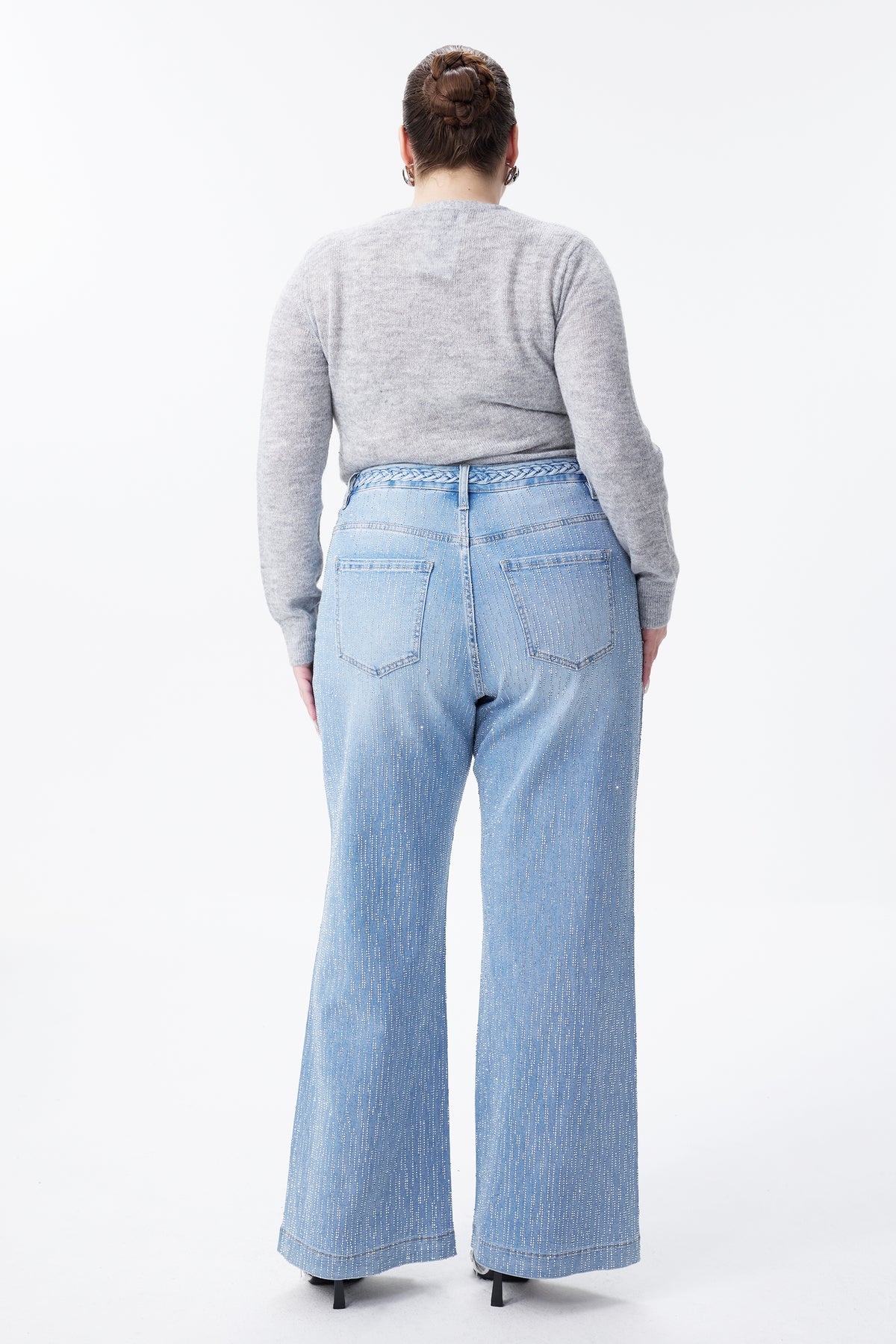PLUS MID RISE WIDE LEG BYW8309-P