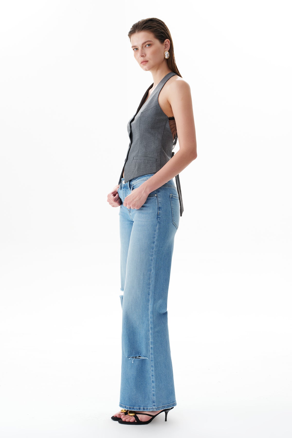 ZEPHYRINE MID RISE WIDE LEG