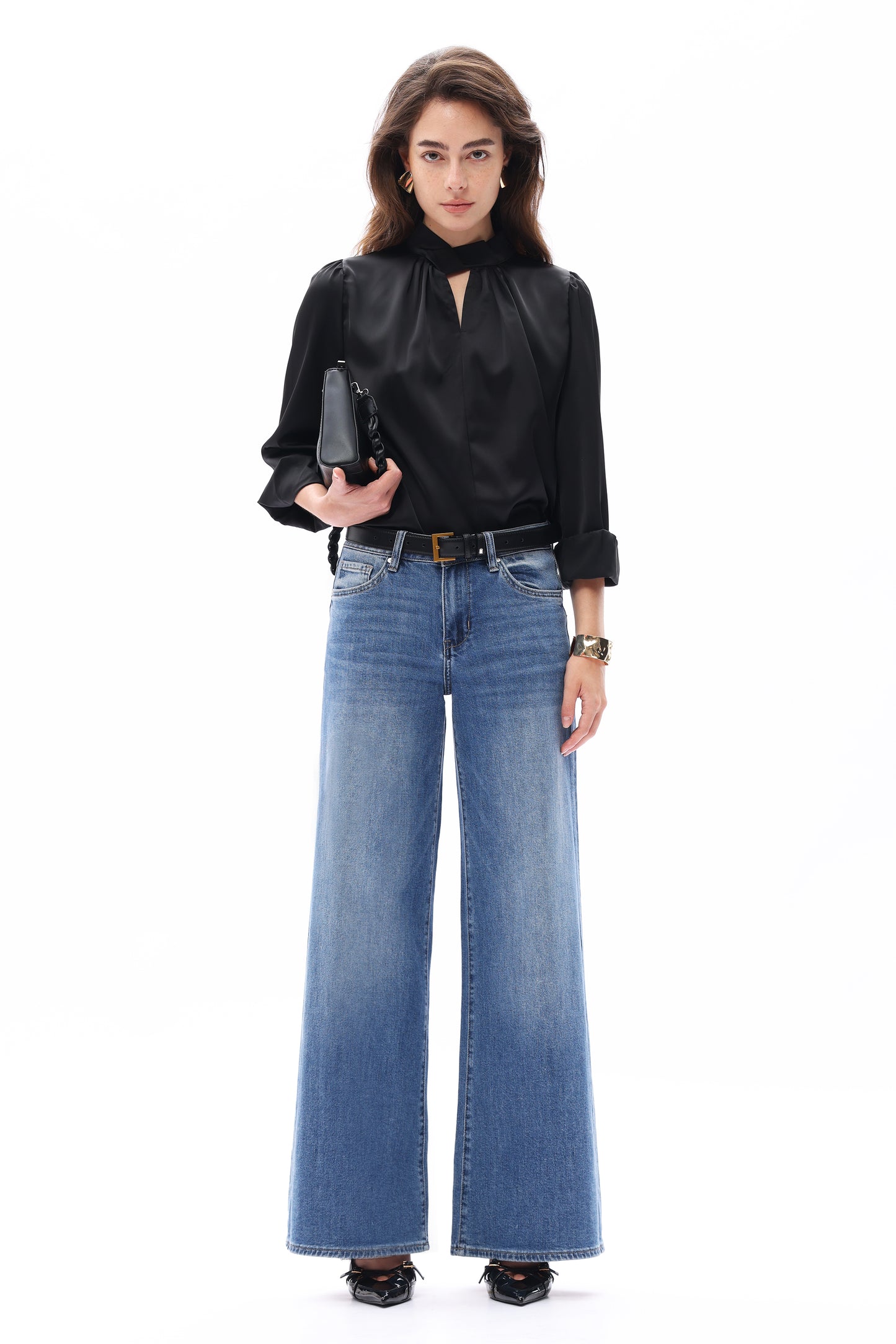 MID RISE WIDE LEG
