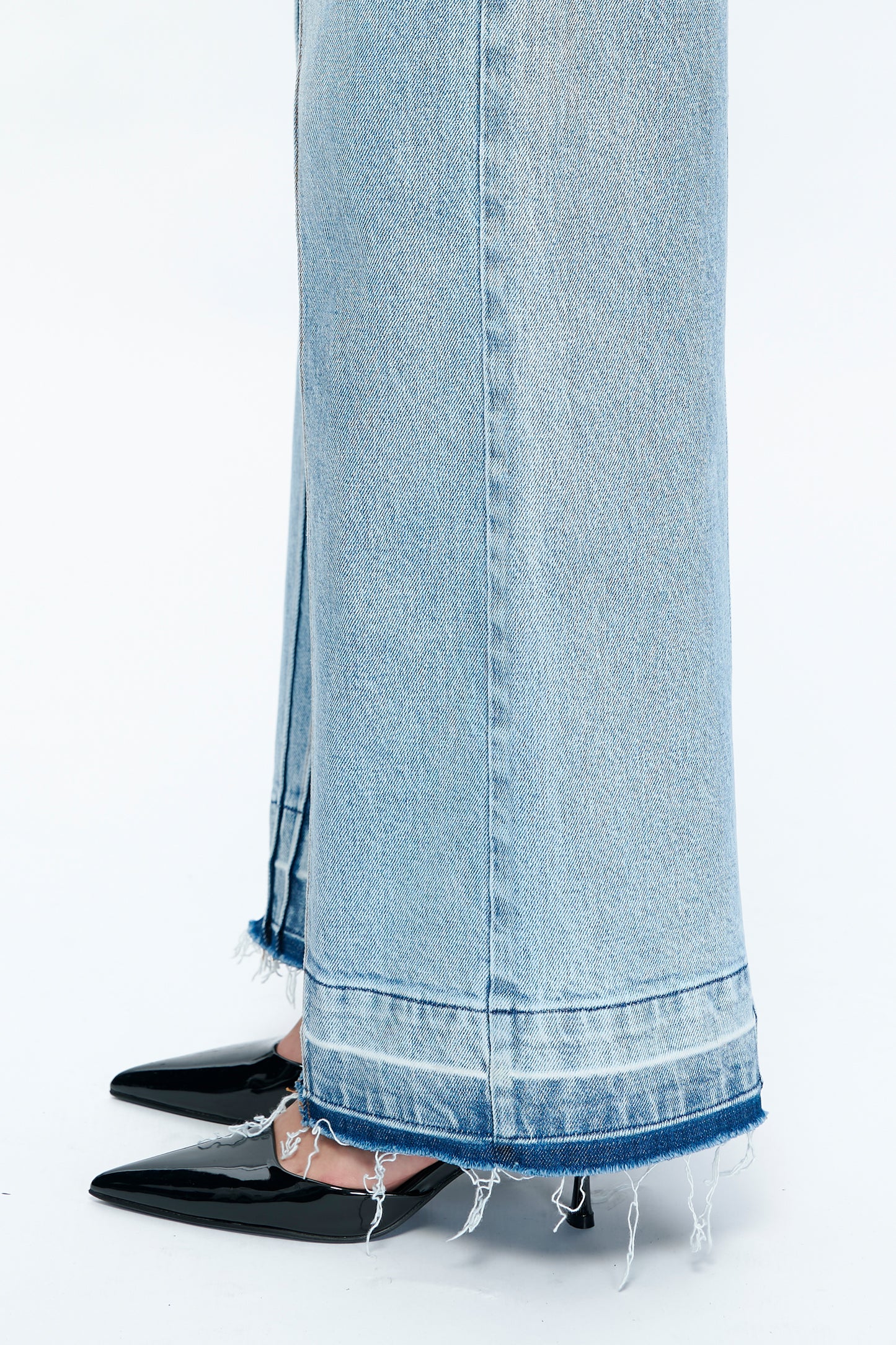 JERMY MID RISE WIDE LEG JEANS BYW8167 (BYMJ118) ICEBERG BLUE