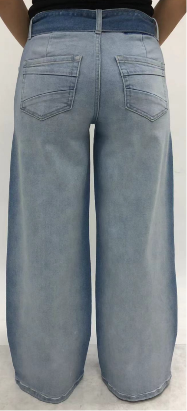 NEW YORK HIGH RISE RELAX WIDE LEG FULL JEANS BYW8420