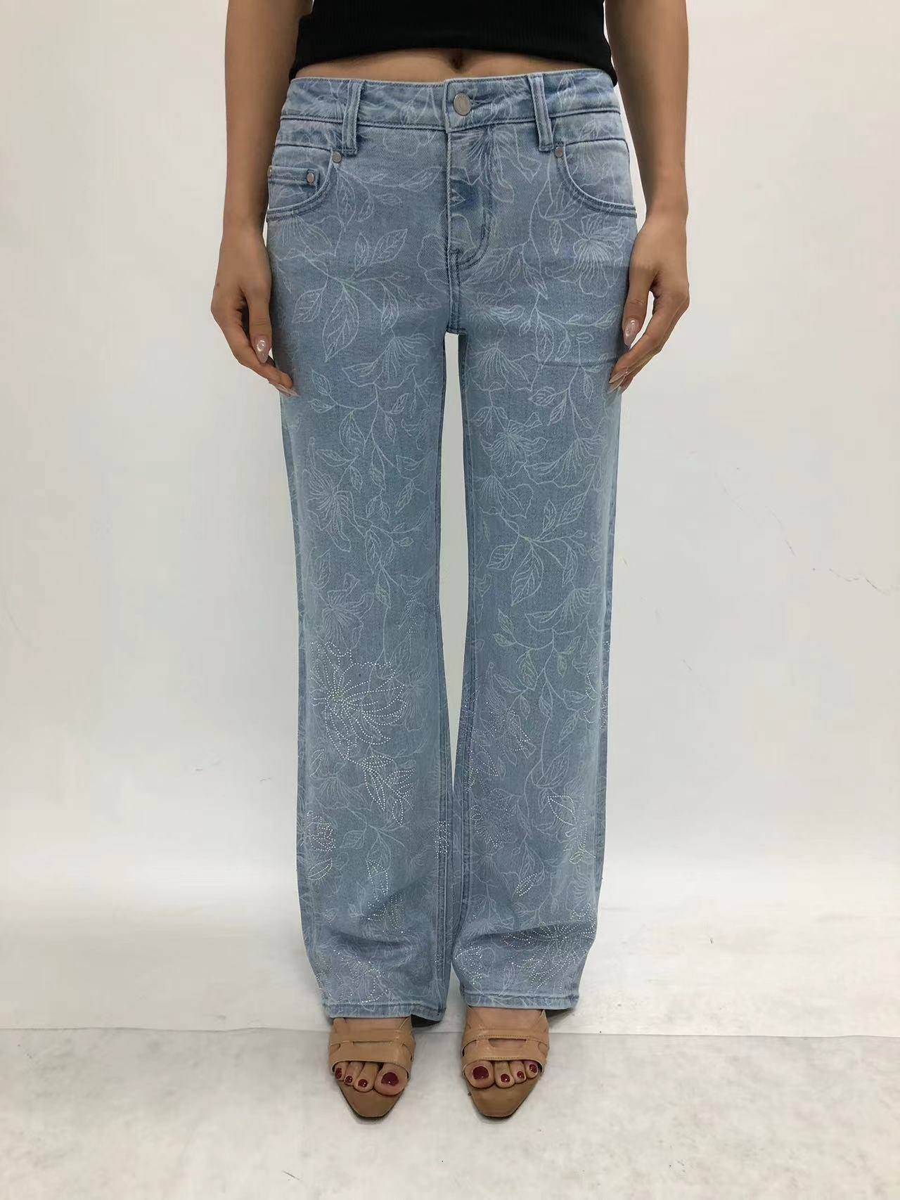 HONG KONG MID RISE STRAIGHT FULL JEANS BYT5367