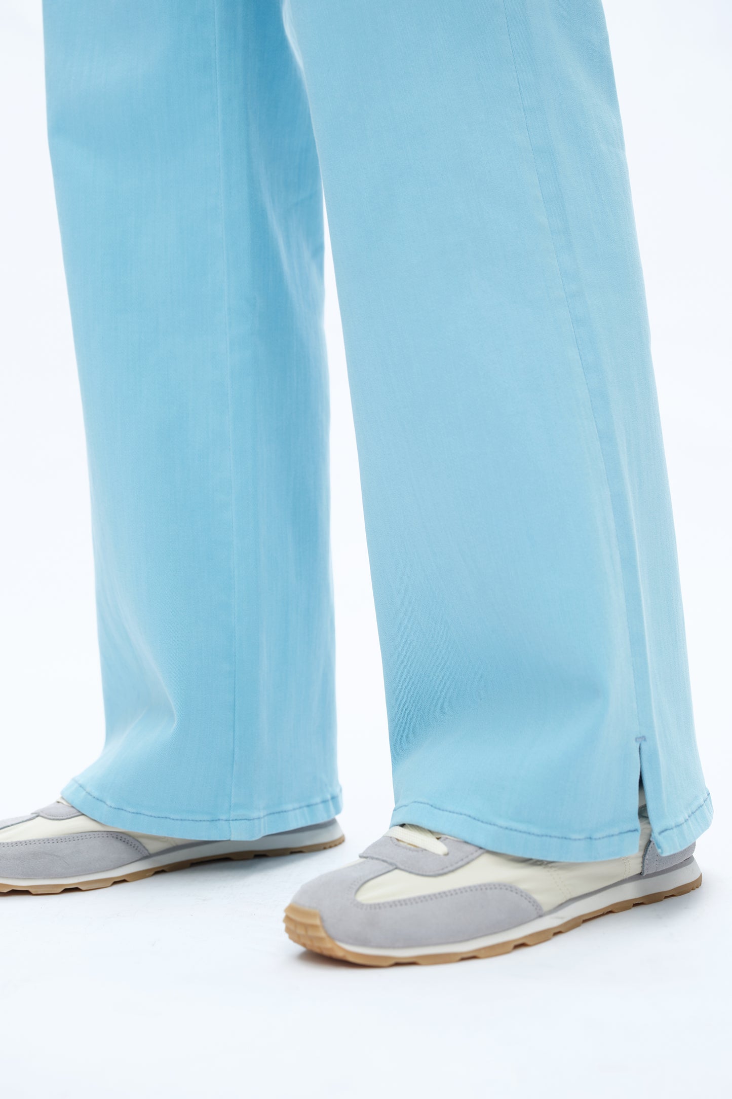 MID RISE WIDE LEG PANTS BYW8172 (BYMJ177) SKY BLUE