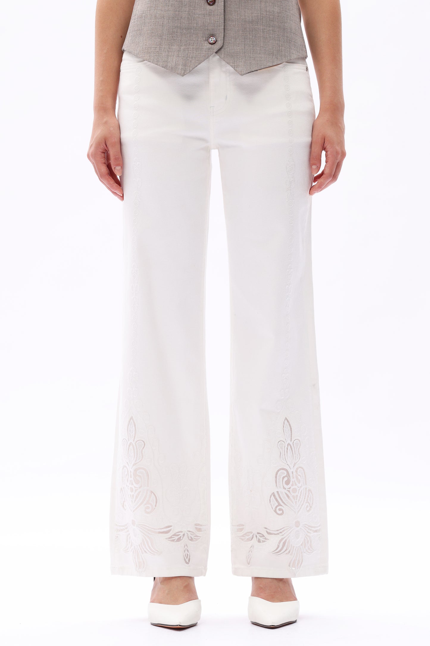MID RISE STRAIGHT BYT5308 WHITE