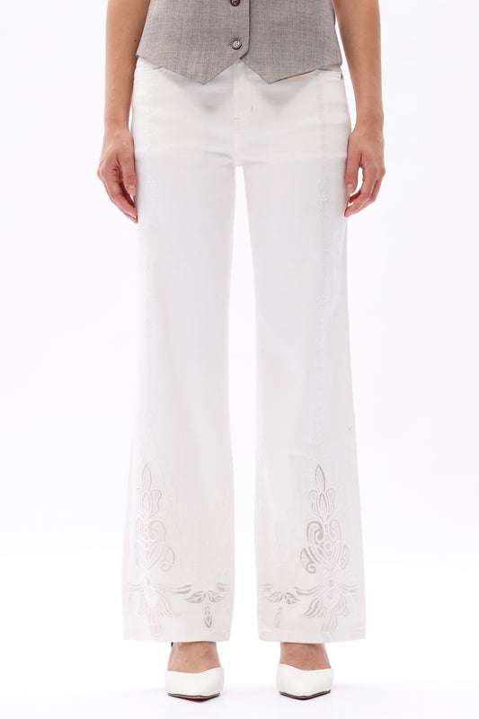 MID RISE STRAIGHT BYT5308 WHITE