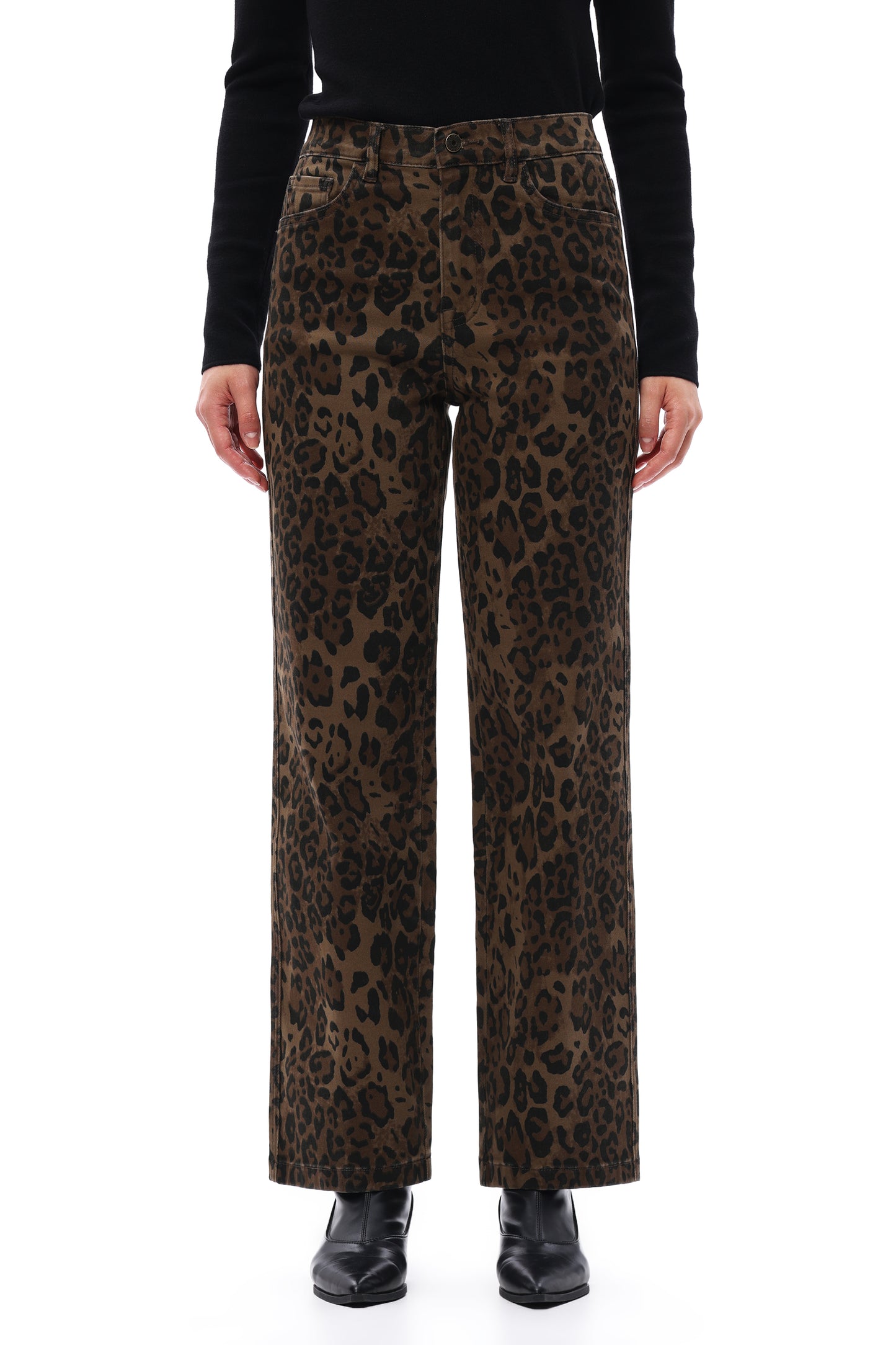 HIGH RISE RELAXED STRAIGHT PANTS