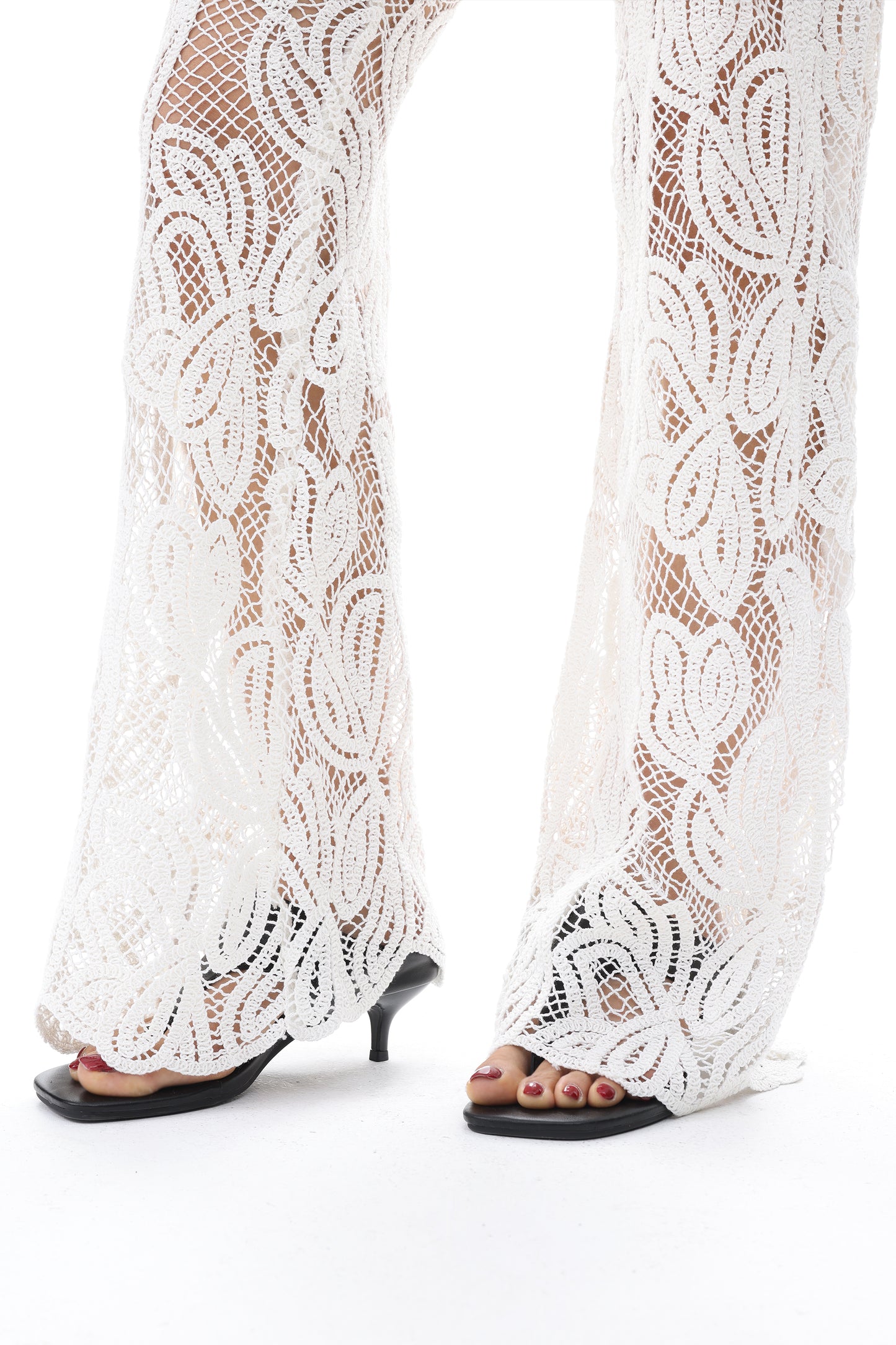 NEW YORK SUPER HIGH RISE FLARED WIDE LEG FULL PANTS BYW8450
