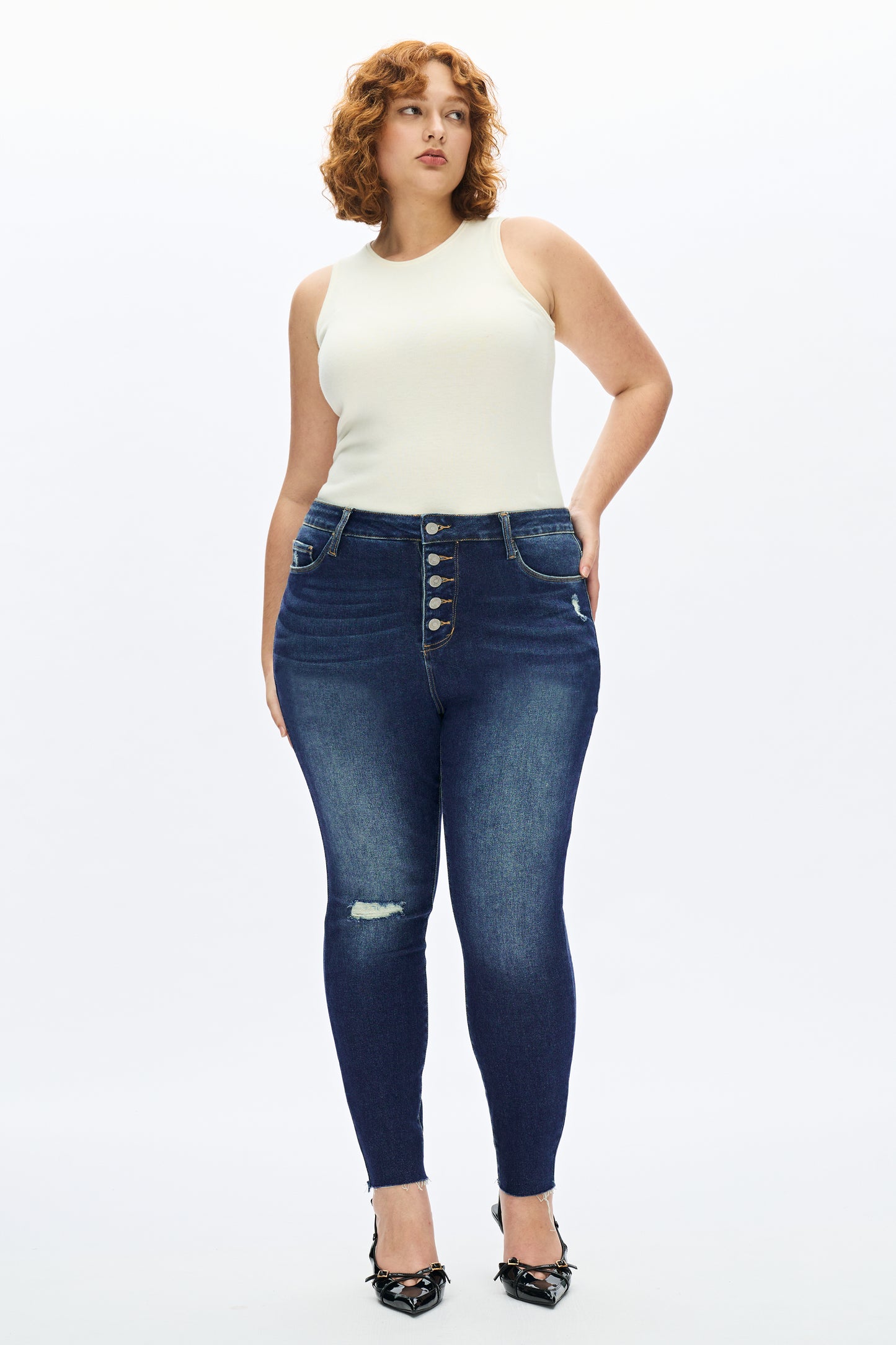 PLUS HIGH RISE SKINNY