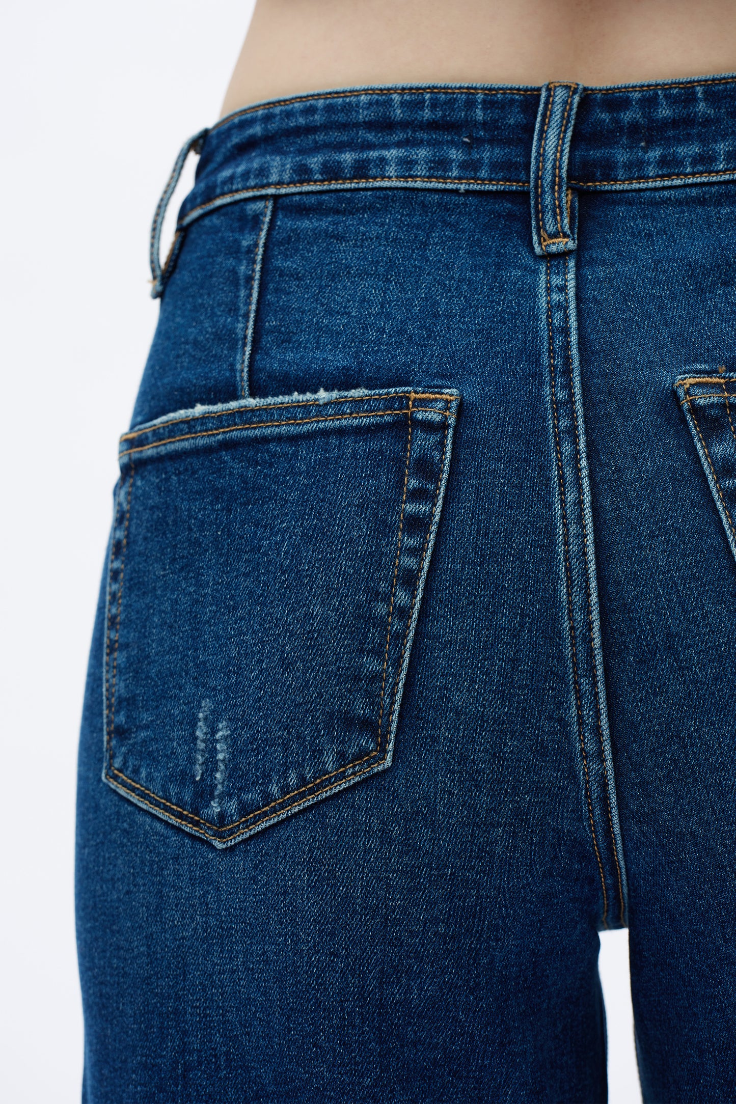 SUPER HIGH RISE WIDE LEG BYW8101 (BYW8101) MEDIUM BLUE