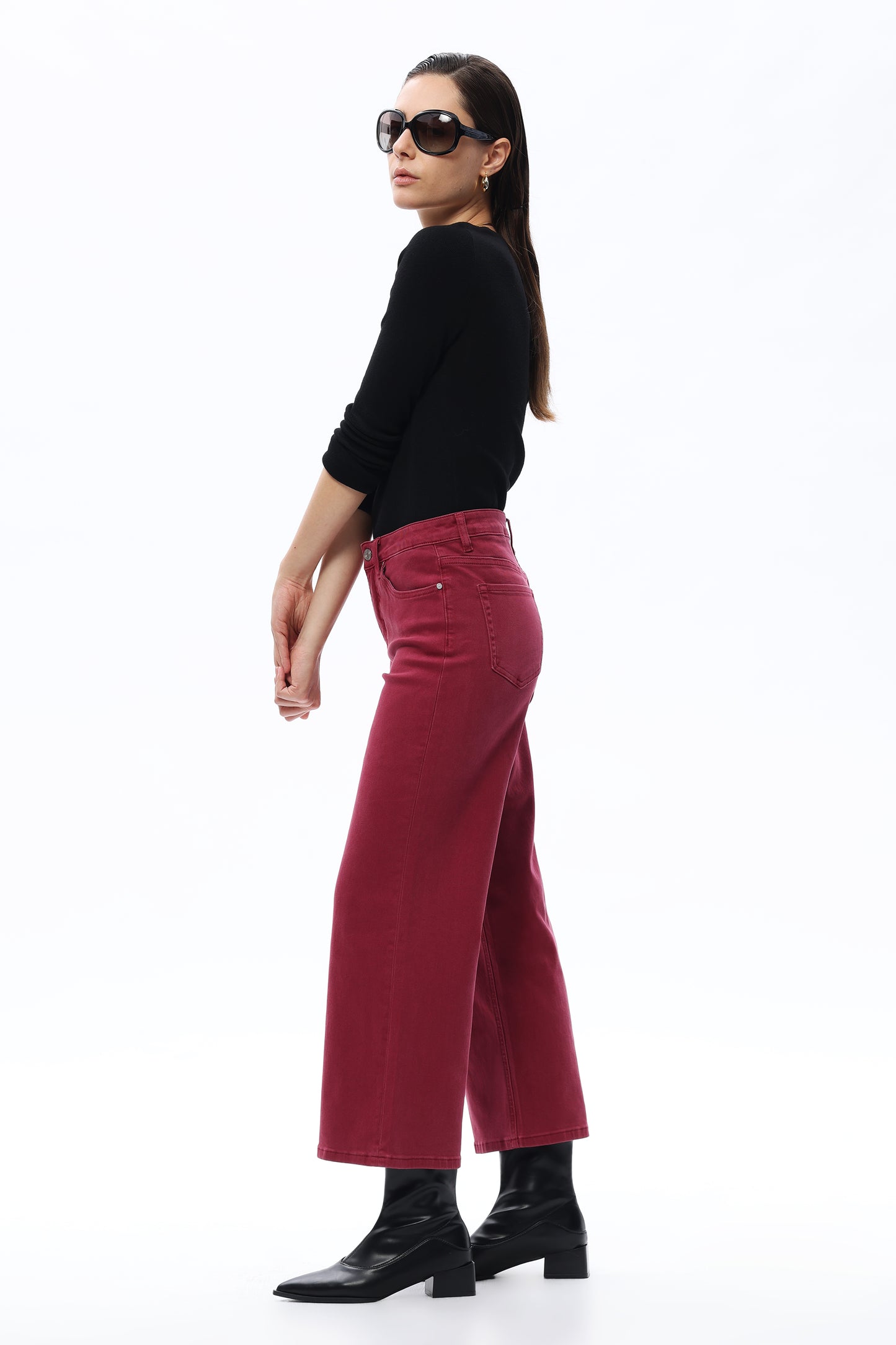 MID RISE STRAIGHT BYT5198 WINE