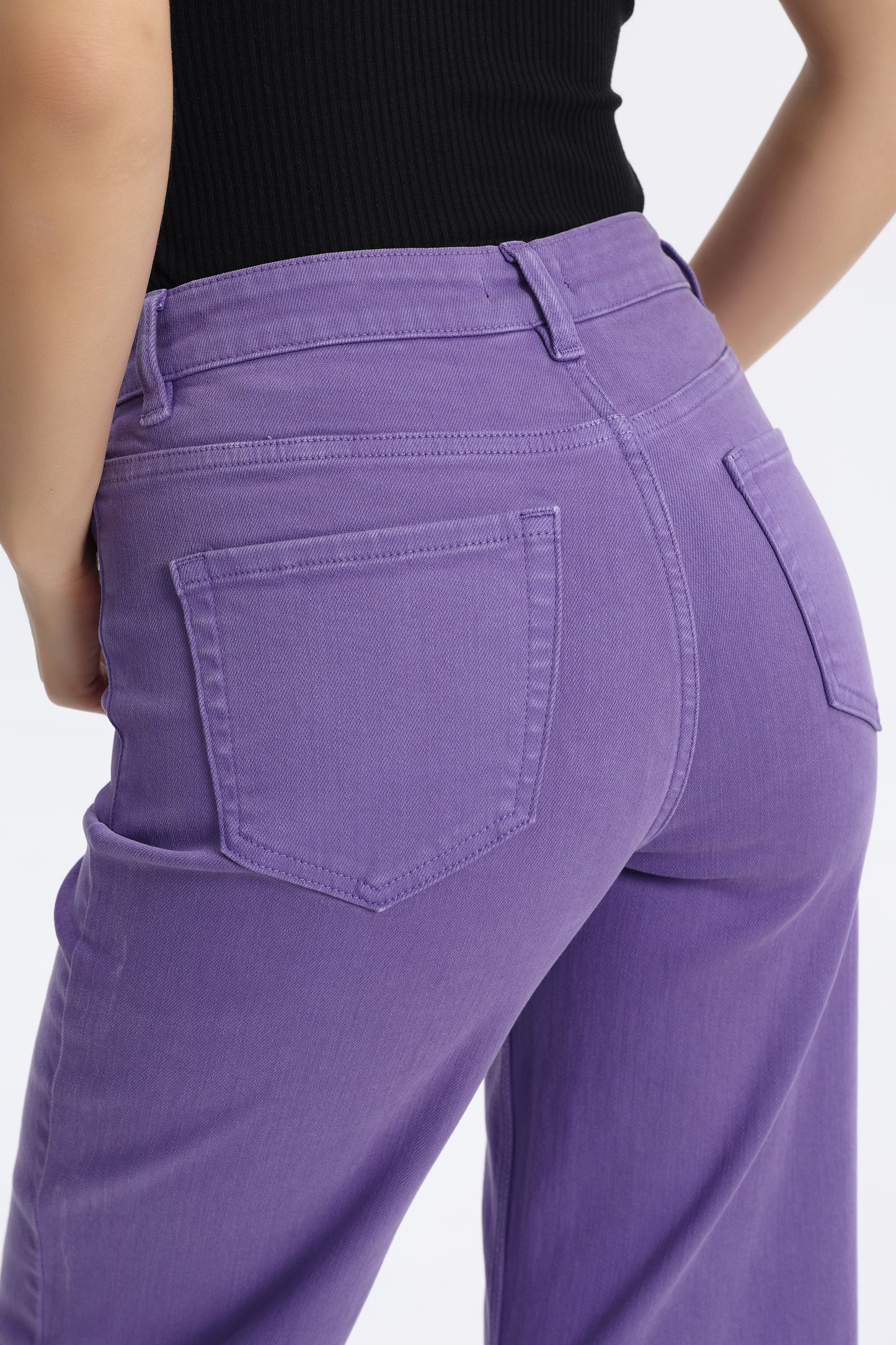 HIGH RISE WIDE LEG BYW8015 LAVENDER