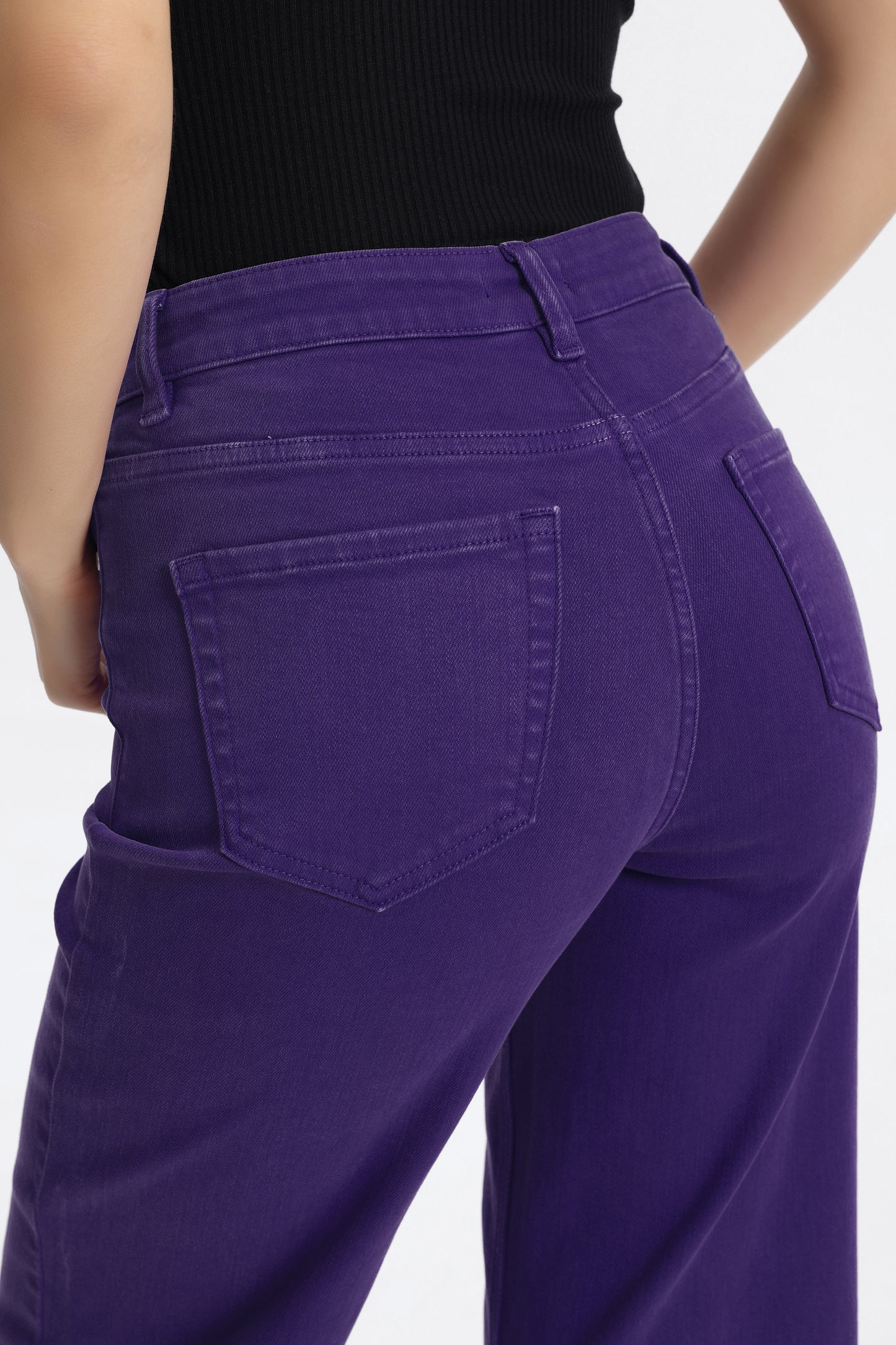 HIGH RISE WIDE LEG BYW8015 PURPLE