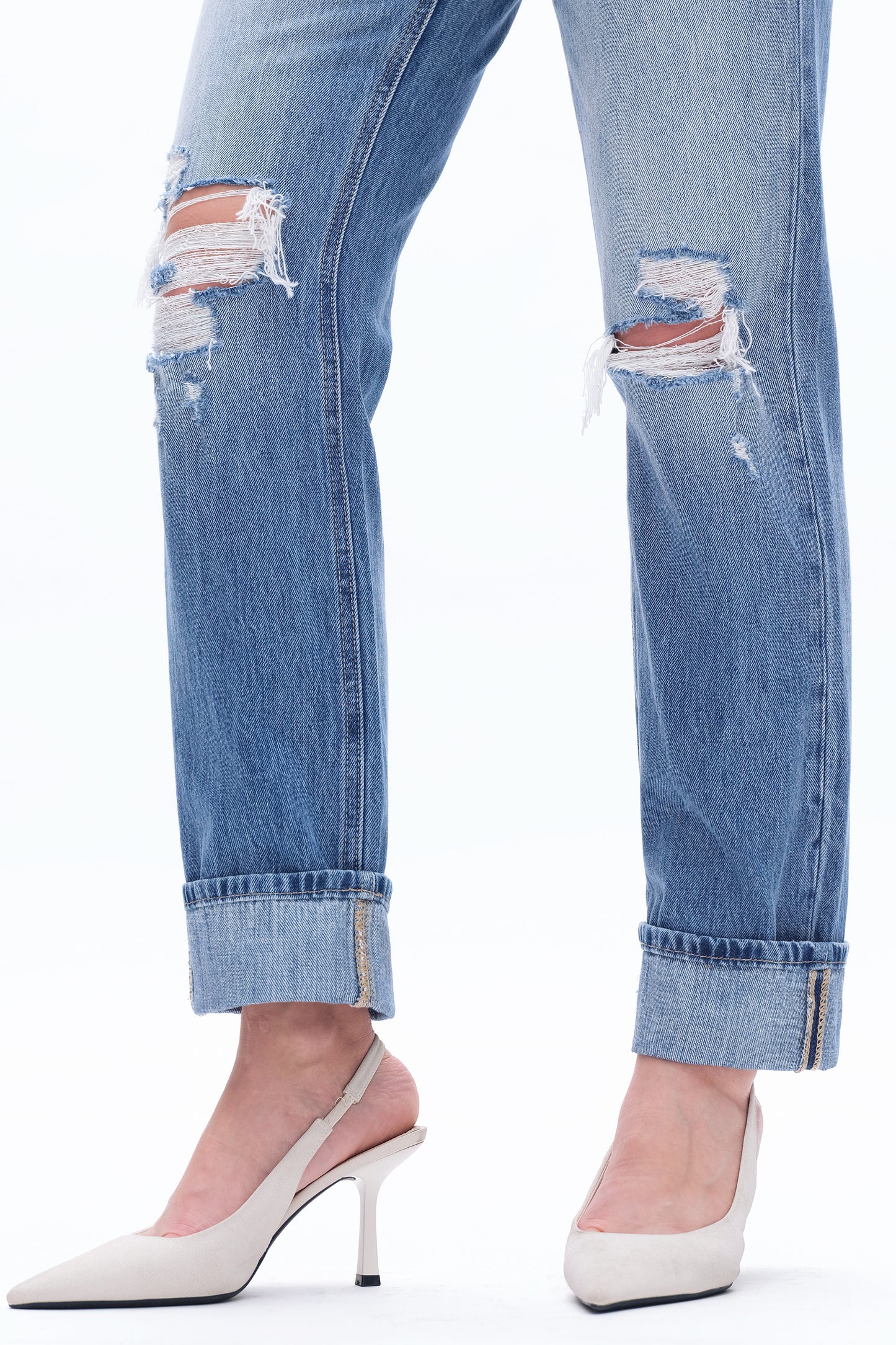 HIGH RISE 90'S VINTAGE STRAIGHT JEAN BYT5159 GLACIER