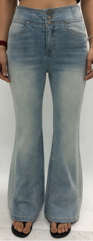 AUSTIN HIGH RISE FLARE FULL JEANS BYF1249