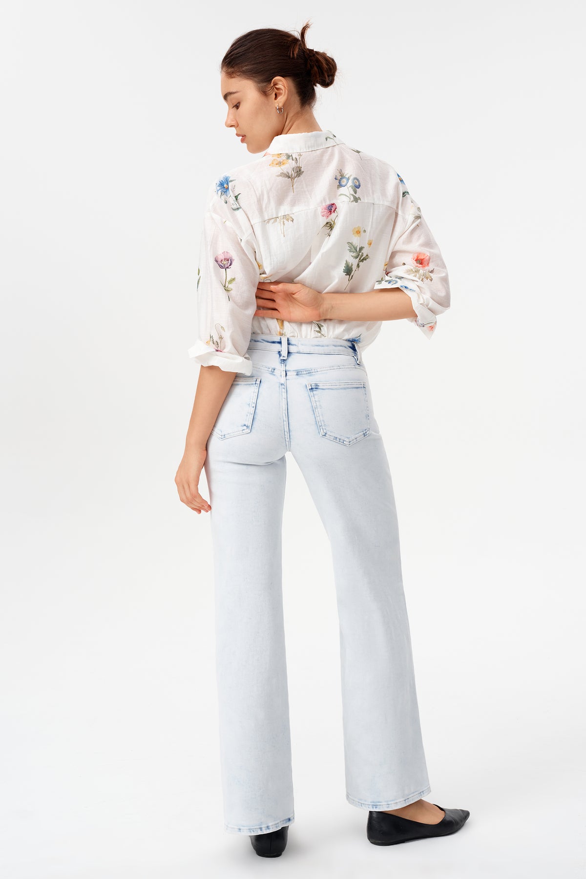 ZEPHYRINE MID RISE WIDE LEG