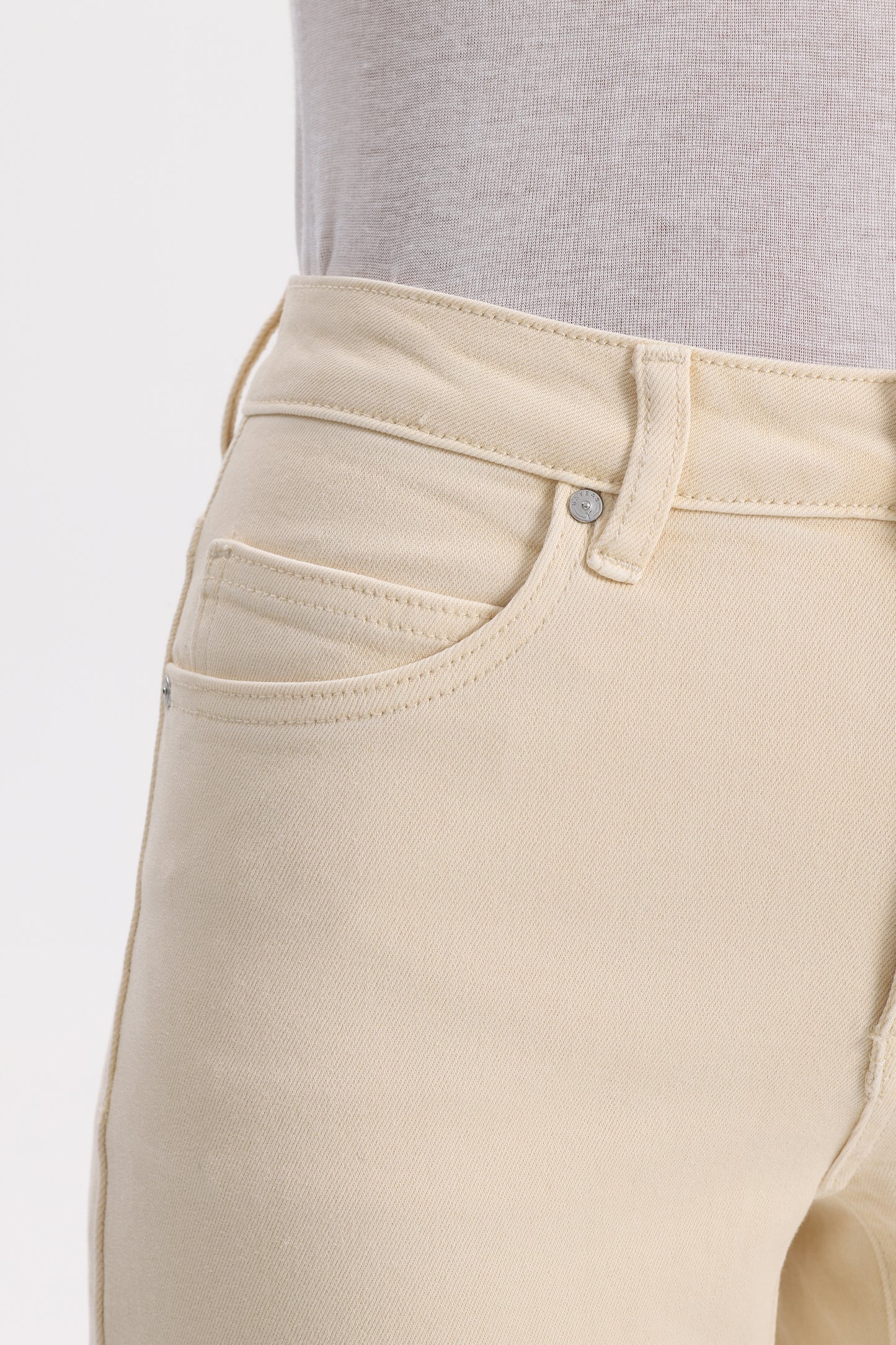 MID RISE BARREL LEG DENIM JEANS 27''