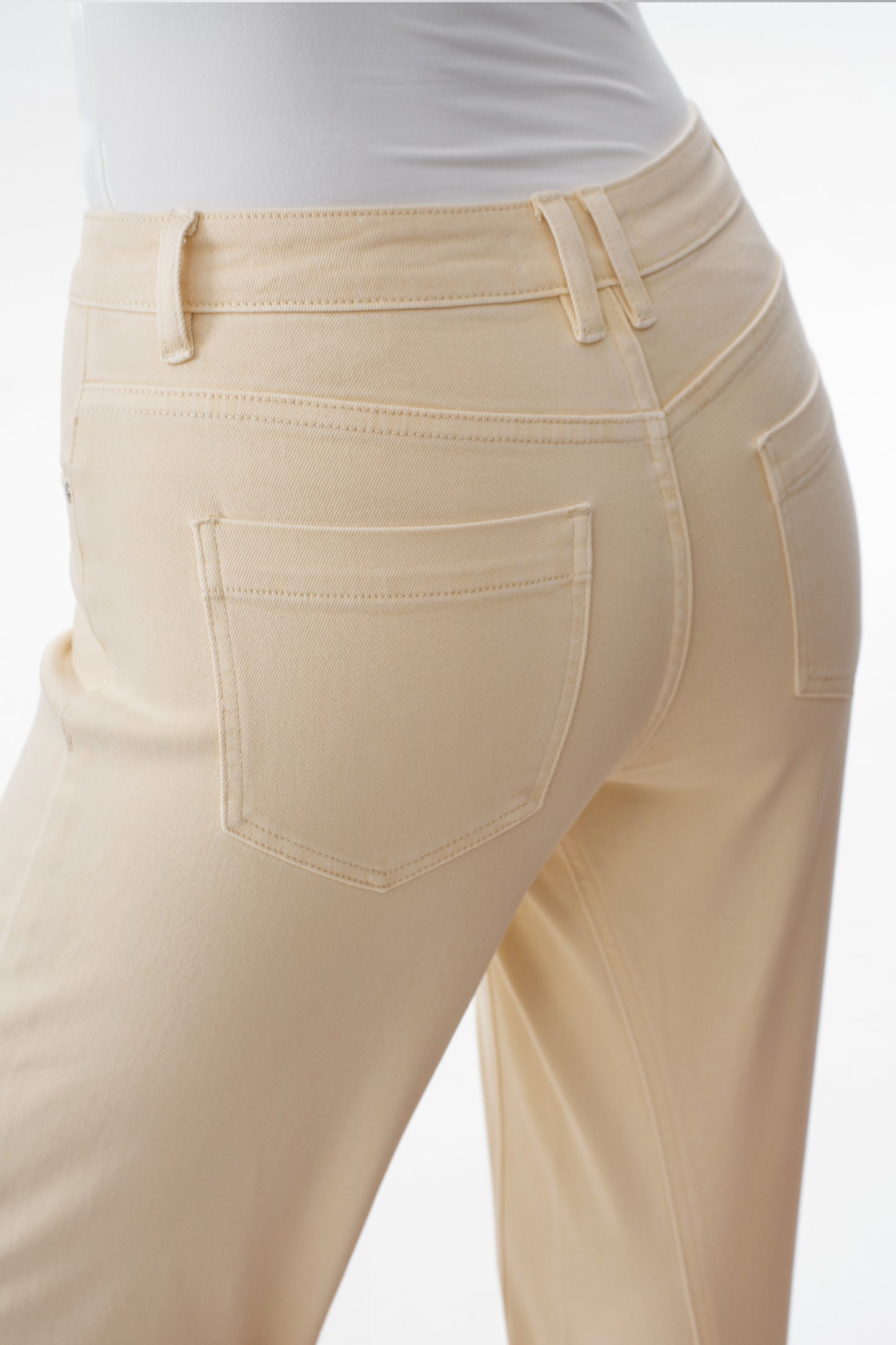 MID RISE BARREL LEG DENIM JEANS 27''