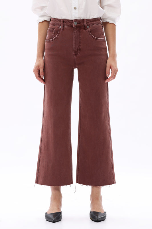 HIGH RISE WIDE LEG (CAPPUCCINO) BYW8015-P