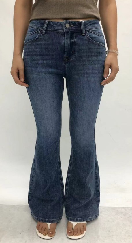 AOSTIN M-HIGH FLARE FULL JEANS BYF1246