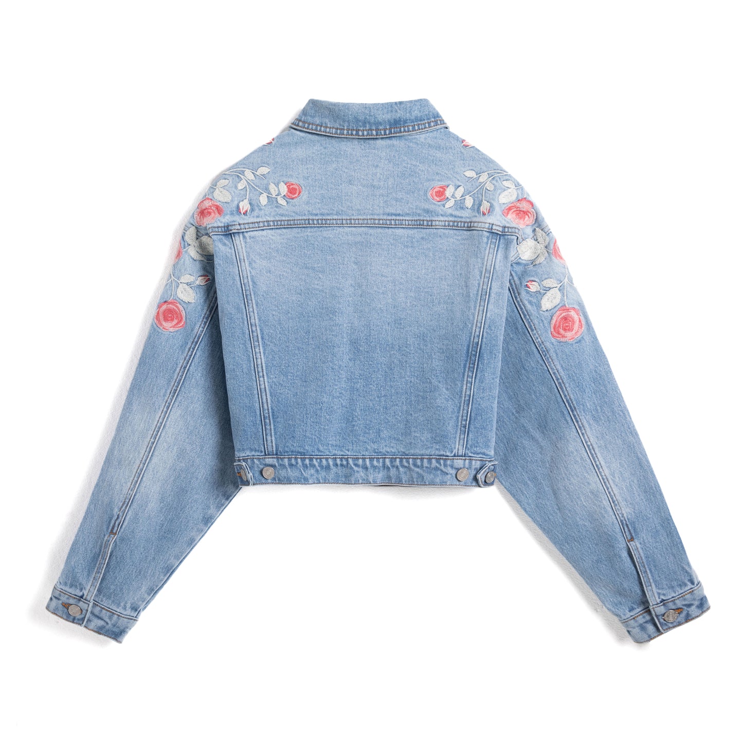 CROPPED DENIM JACKET BYJ9058 (BYMJ255) LIGHT BLUE