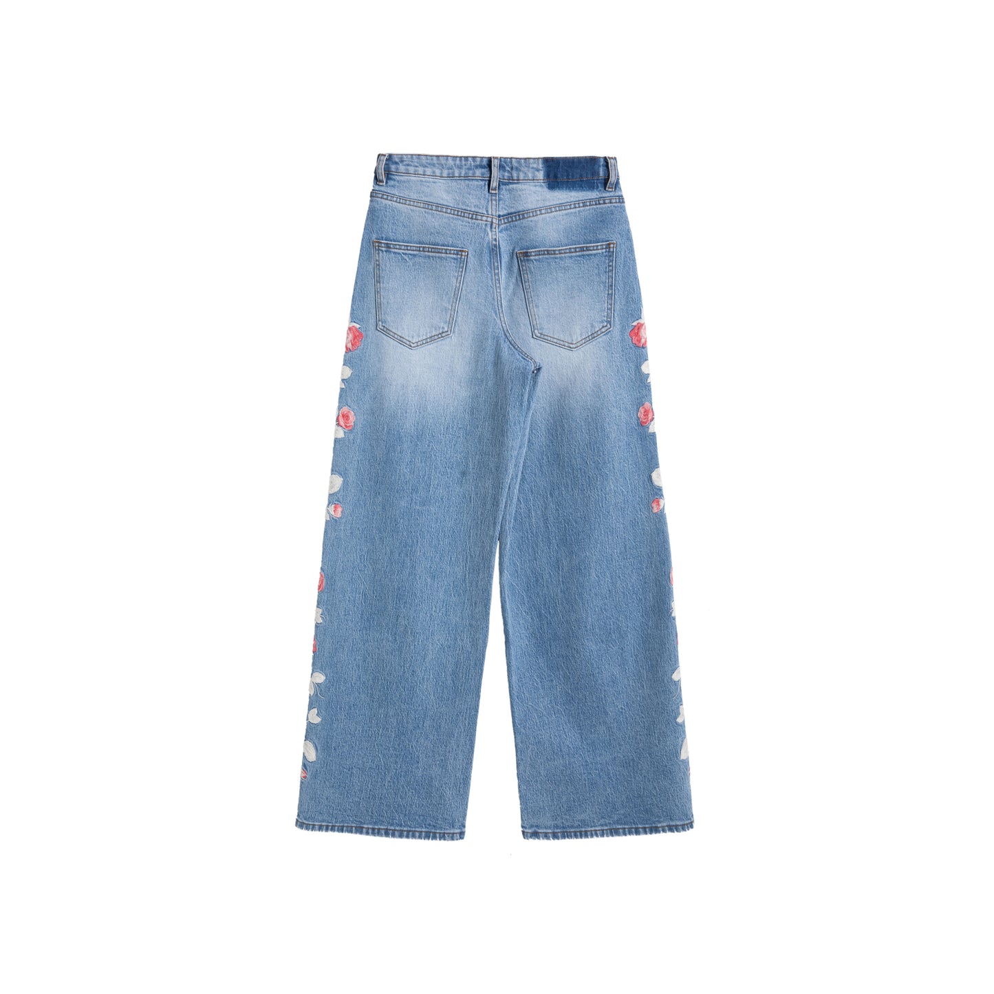 HIGH RISE BARREL LEG DENIM JEANS BYOX020 (BYMJ203) LIGHT BLUE