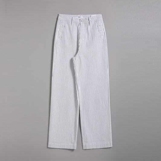 HIGH RISE DROP CROTCH WIDE LEG PANTS BYW8221 (BYMJ237) WHITE/BLUE STRIPES