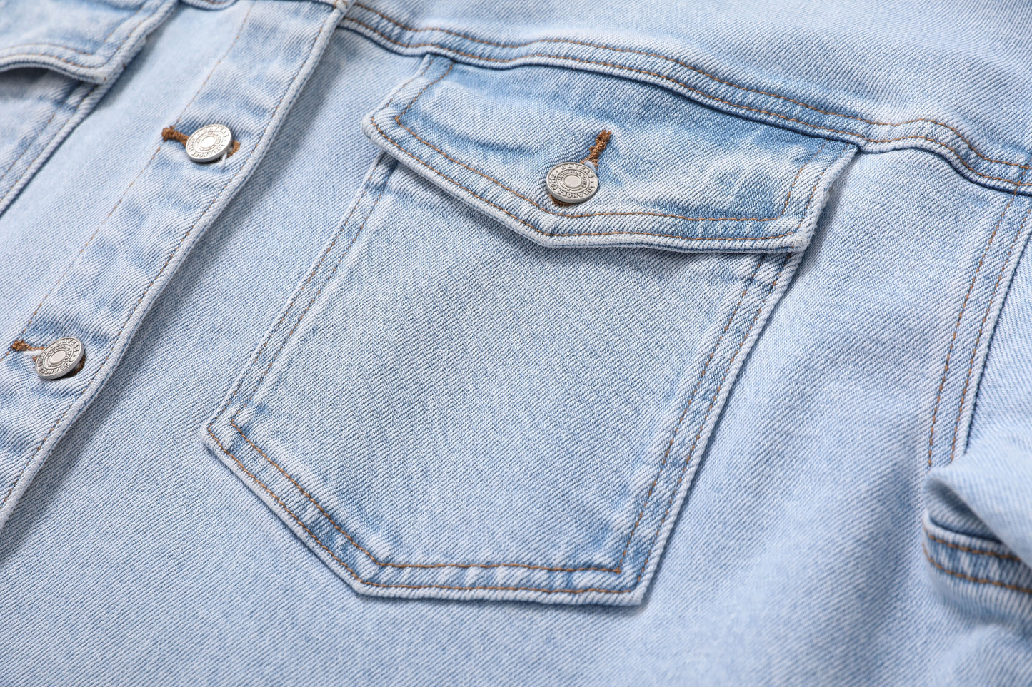 EMBROIDERED DENIM SHIRT BYJ9062 (BYMG022) LIGHT BLUE