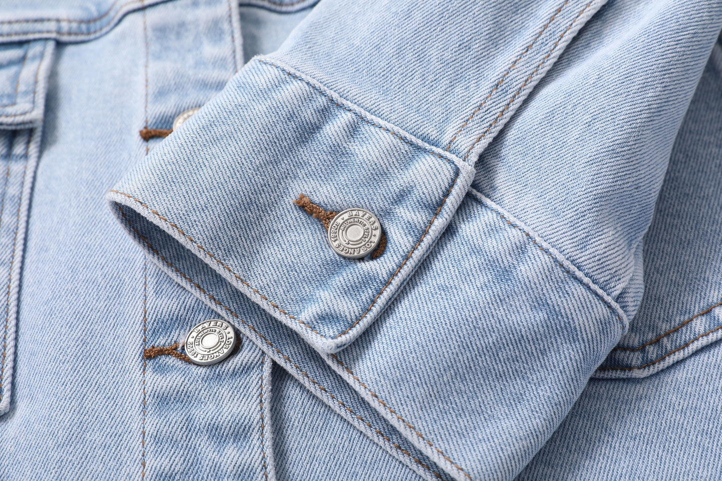 EMBROIDERED DENIM SHIRT BYJ9062 (BYMG022) LIGHT BLUE