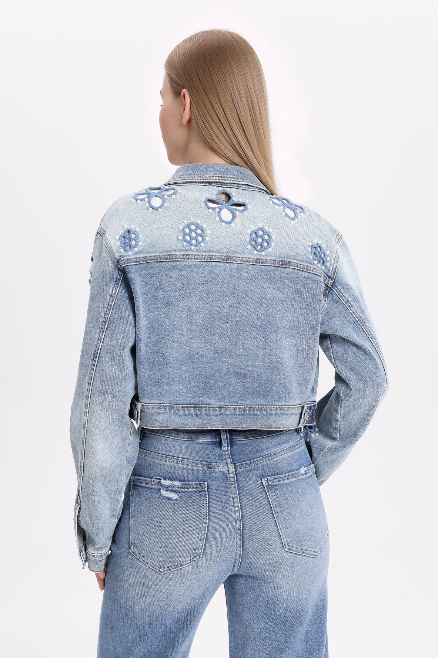 BOSTON CROPPED DENIM JACKET