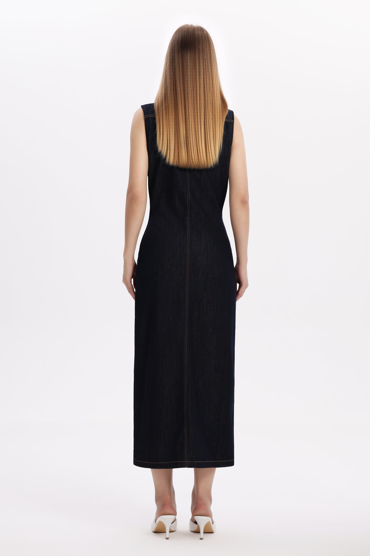 JULIA CARDIGAN DENIM DRESS