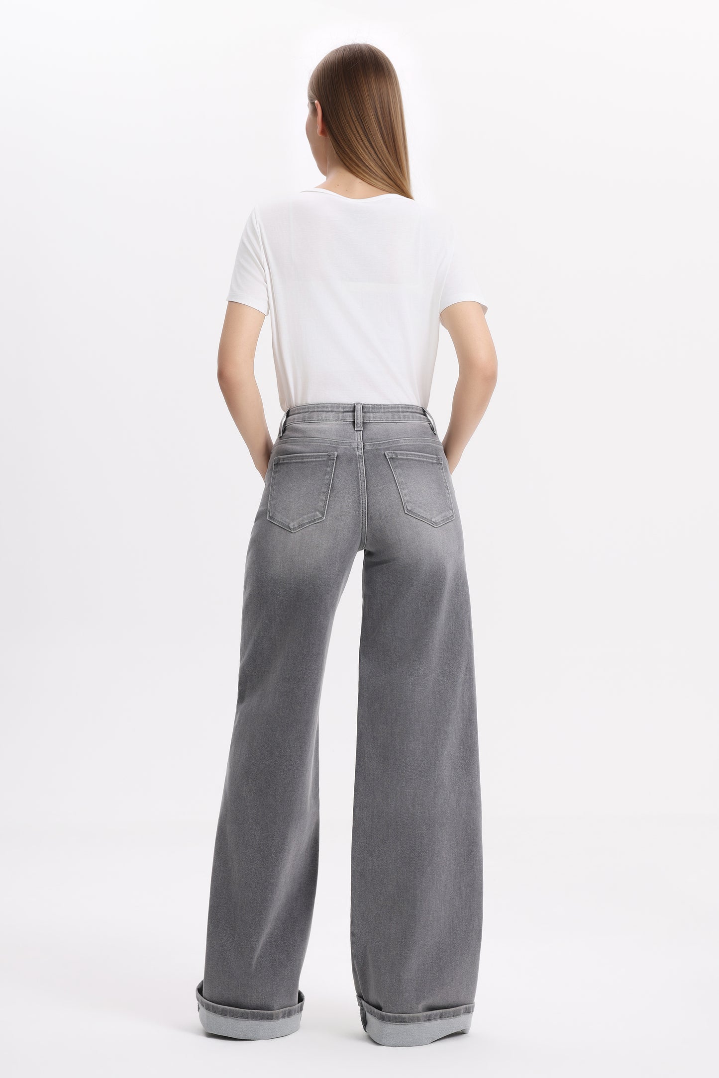MID RISE WIDE LEG