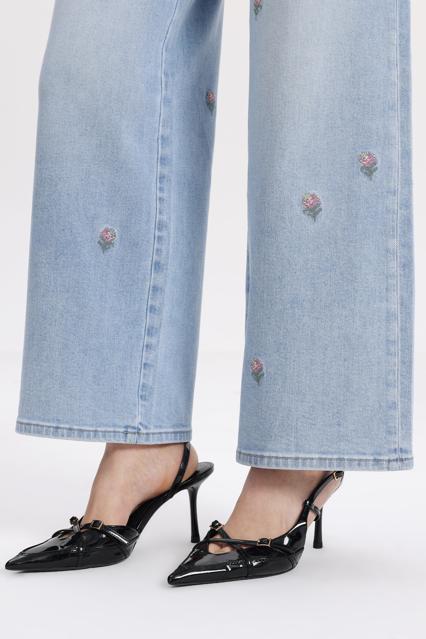 ROSALIND MID RISE WIDE LEG