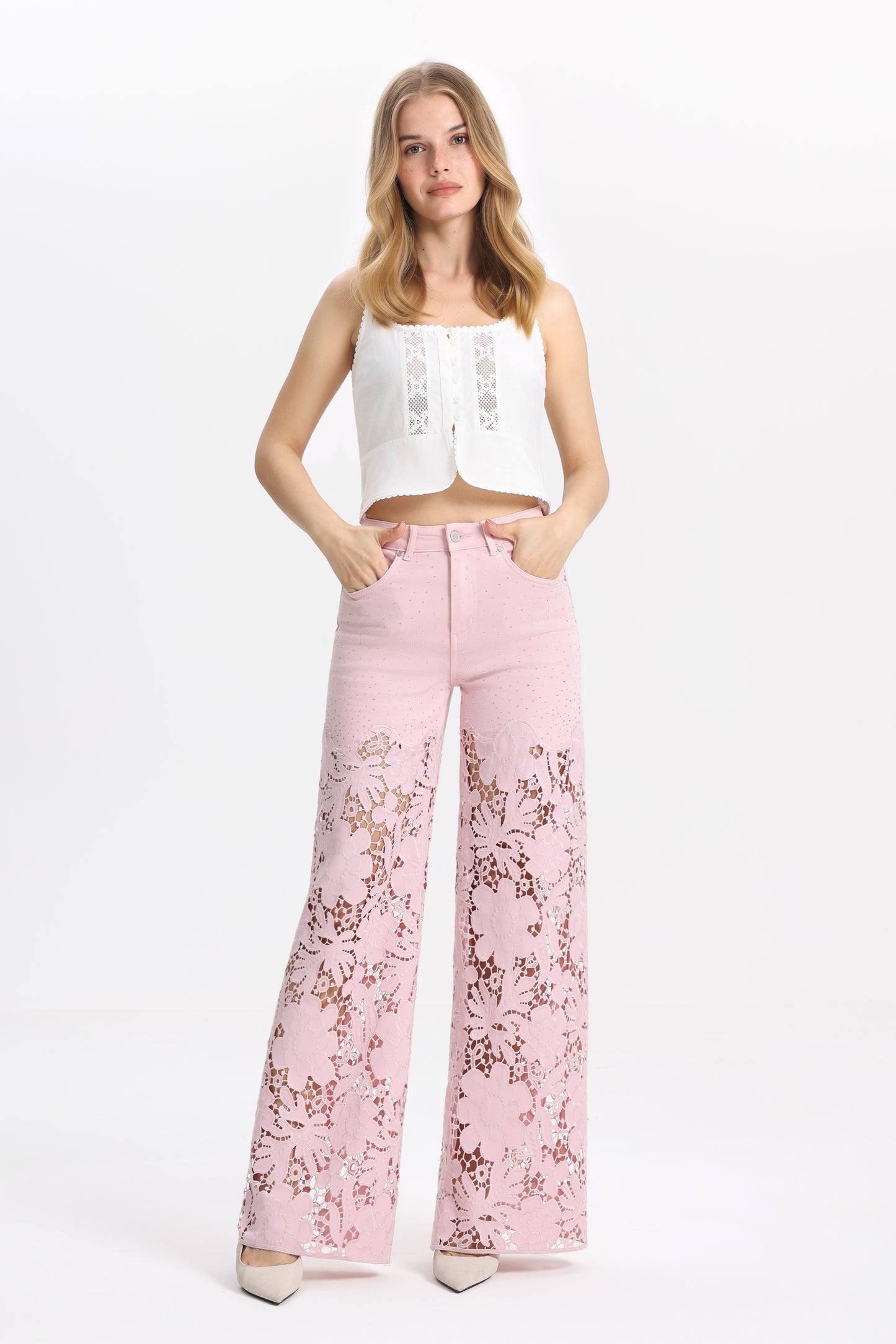 FLORA HIGH RISE WIDE LEG