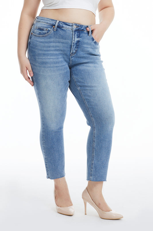 PLUS MID RISE SKINNY ANKLE