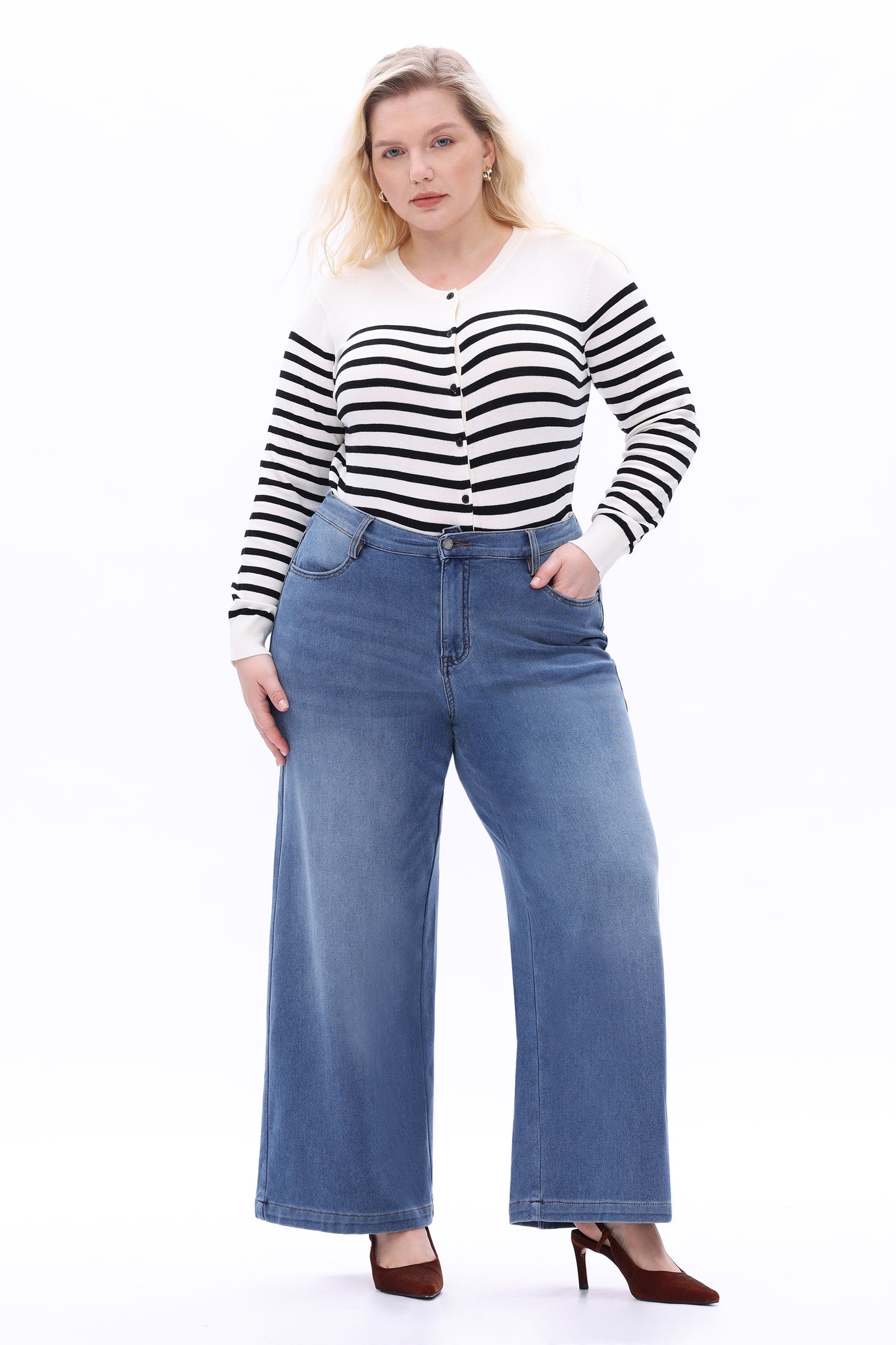 PLUS HIGH RISE WIDE LEG