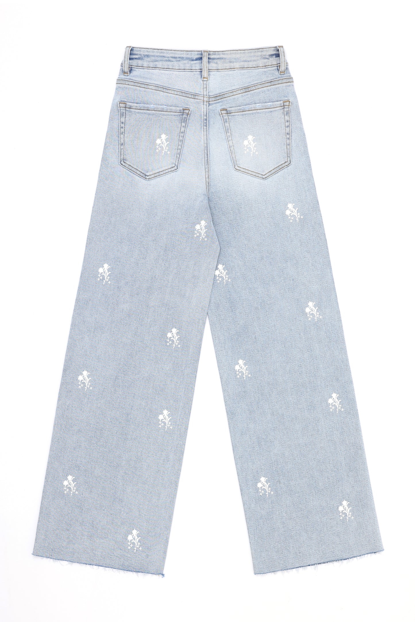 HIGH RISE WIDE LEG  BYW8285 (BYGG022) LIGHT BLUE