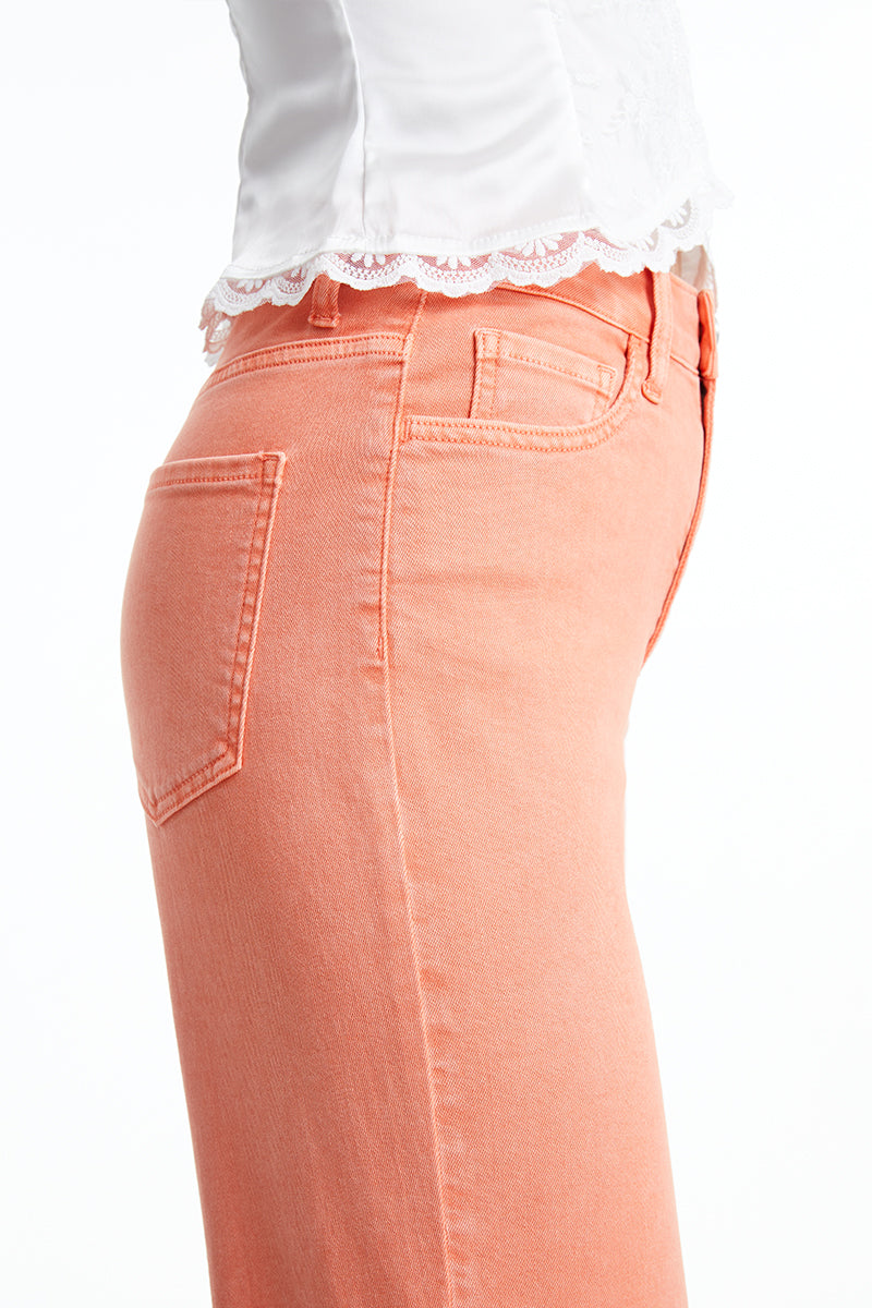 STELLA HIGH RISE WIDE LEG JEANS BYW8138 (BYHE019) CORAL