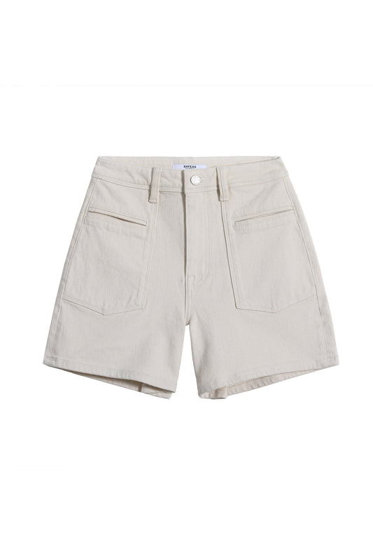 ELOWEN HIGH RISE SHORTS BYH6142 (BYJJ056) OFF-WHITE