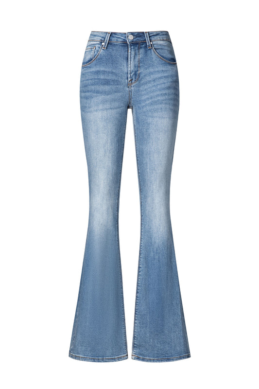 MID RISE FLARE BYF1211 (MOCO-RDP5404) MEDIUM BLUE