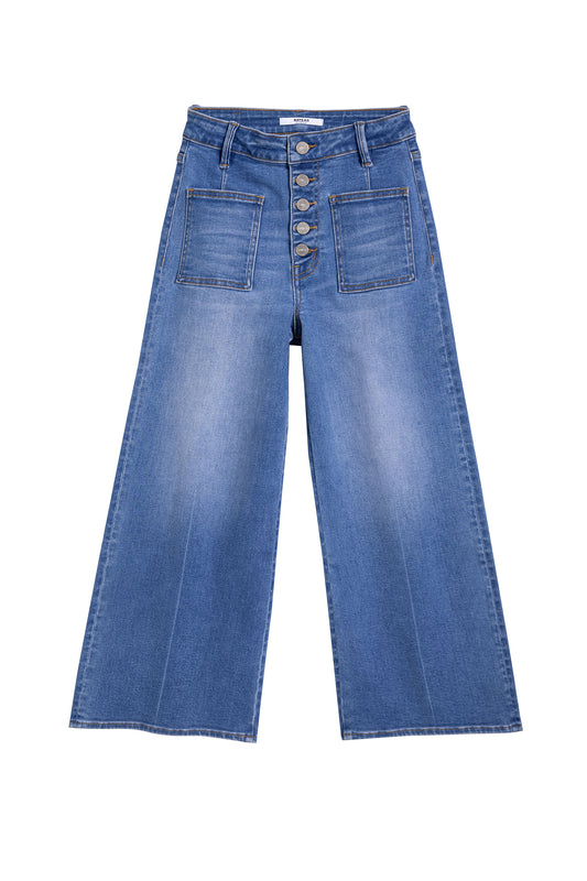 ORSON HIGH RISE WIDE LEG BYW8278 (BYJJ023) MEDIUM BLUE