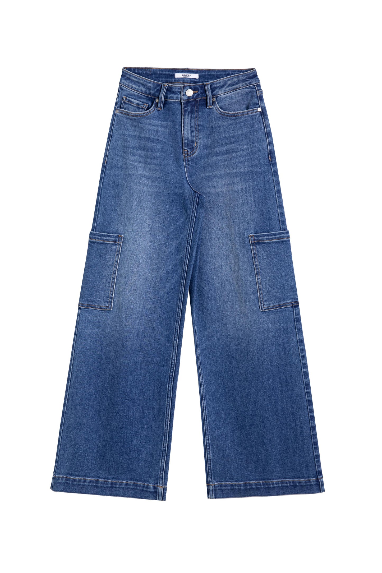 TAMSIN HIGH RISE WIDE LEG BYW8270 (BYMJ281) MEDIUM BLUE