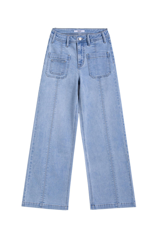 BRIAR MID RISE WIDE LEG BYW8277 (BYMJ282) LIGHT BLUE