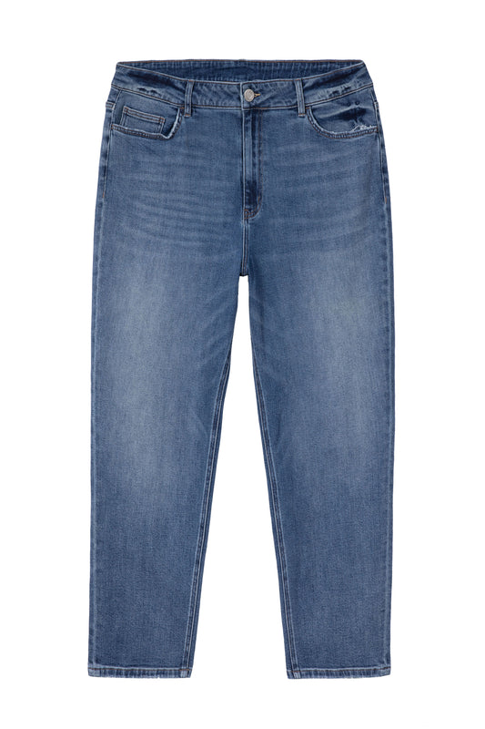 HIGH RISE MOM BYM3075-P (V2117YHC) MEDIUM BLUE