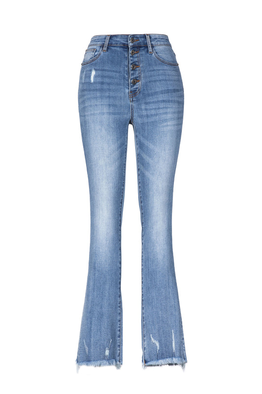 HIGH RISE FLARE BYF1212 (MOCO-RP1283) LIGHT BLUE
