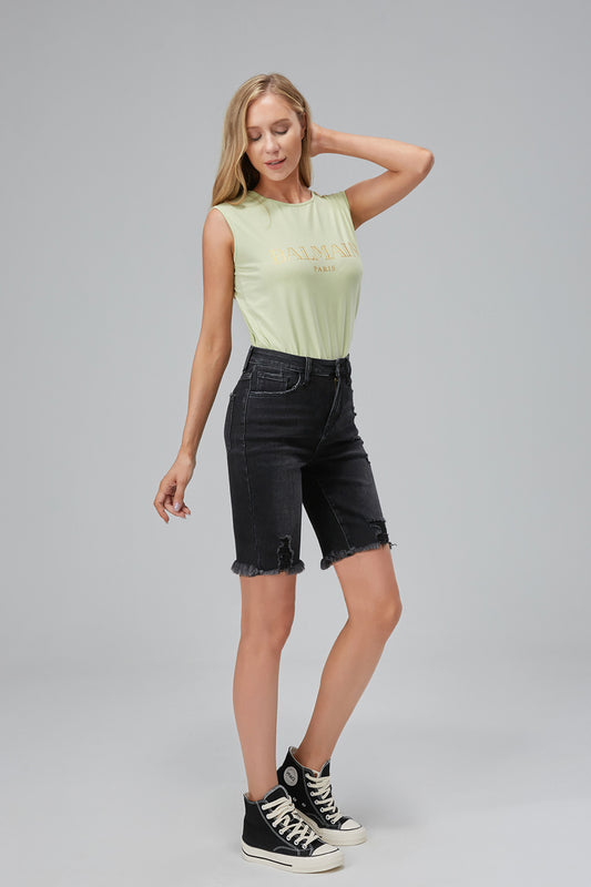 HIGH RISE BERMUDA SHORTS