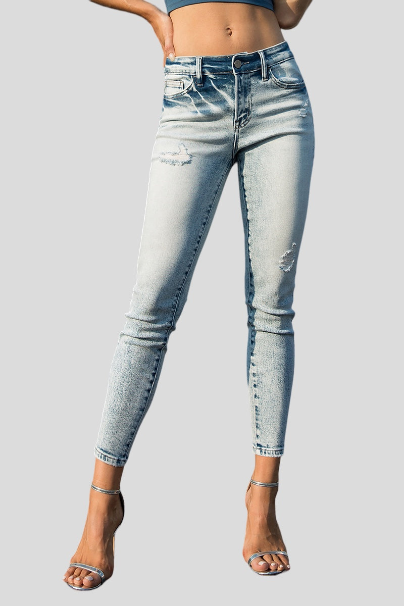 MID RISE ANKLE SKINNY