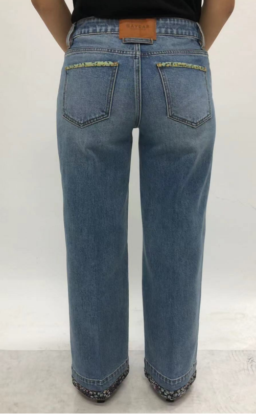 HONG KONG M-HIGH RISE ANKLE CUFFED STRAIGHT JEANS BYT5354