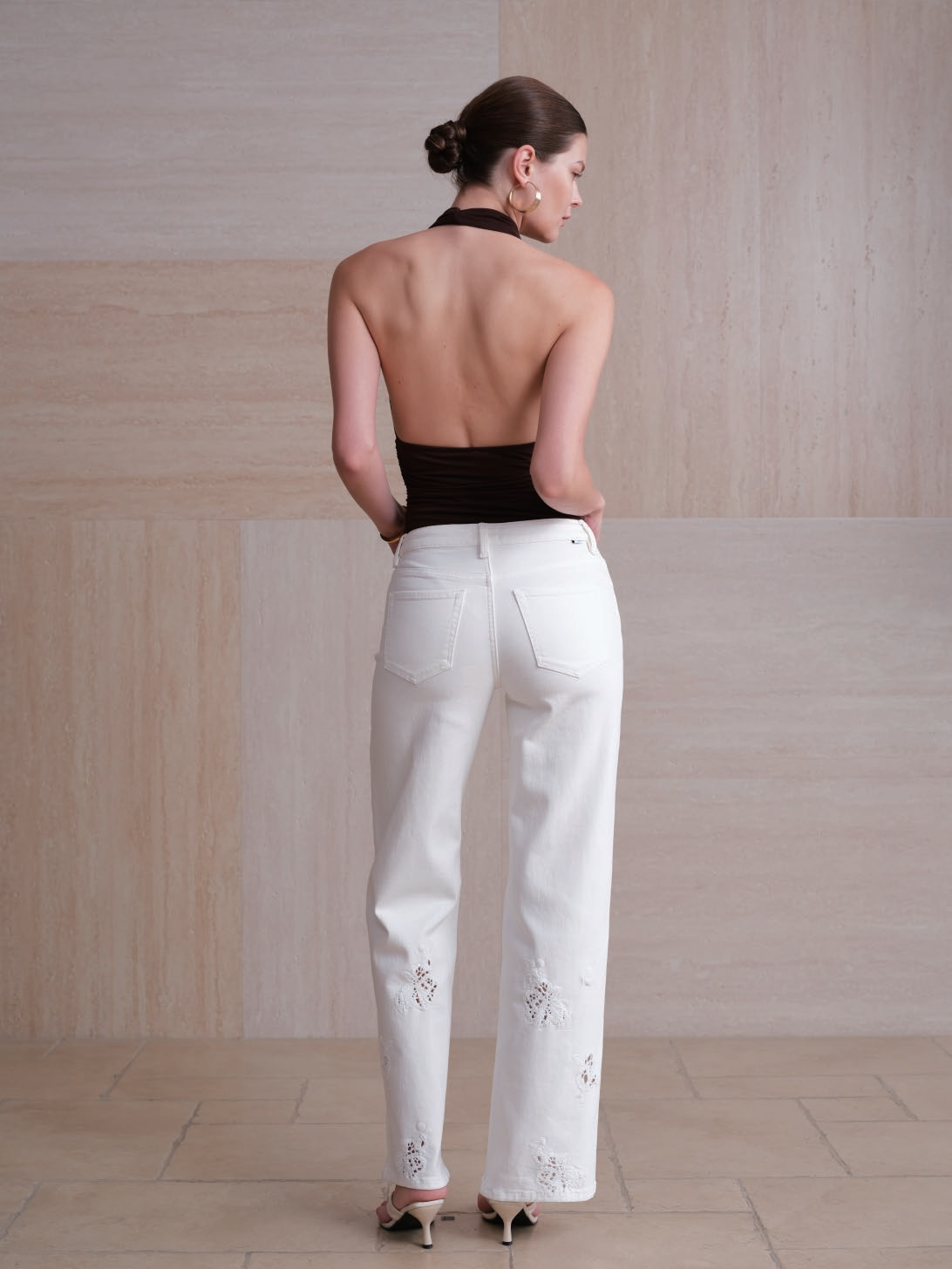 NEW YORK M-HIGH RISE WIDE LEG FULL PANTS BYW8409